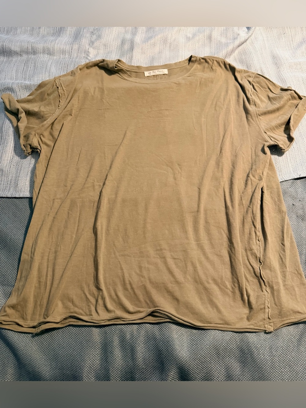 We The Free Nina Tee in Olive Stone